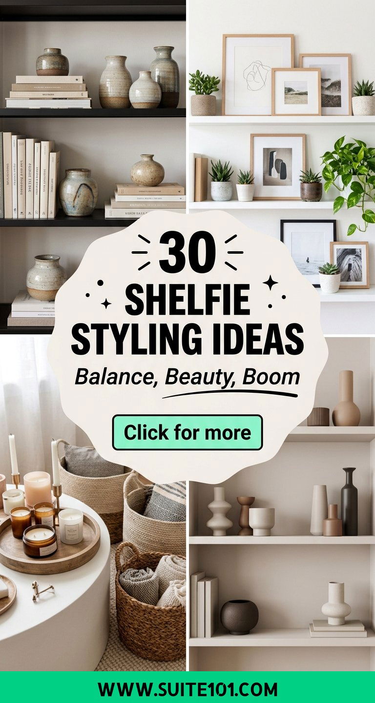 30 Shelfie Styling Ideas for Balanced Beautiful Shelves - 30 Shelfie Styling Ideas for Balanced, Beautiful Shelves