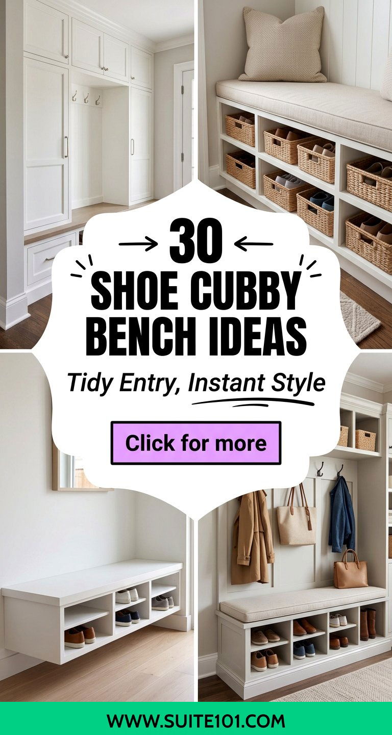 30 Shoe Cubby Bench Ideas to Tidy Up and Look Stylish - 30 Shoe Cubby Bench Ideas to Tidy Up and Look Stylish
