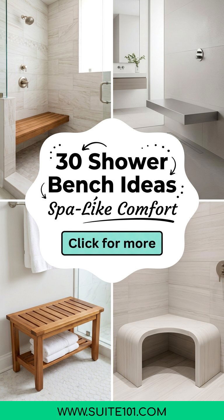 30 Shower Bench Ideas for Spa-Like Comfort Every Day - 30 Shower Bench Ideas for Spa-Like Comfort Every Day