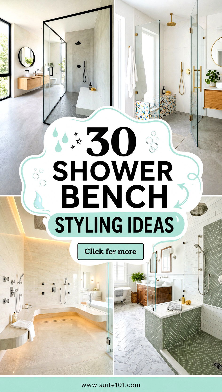 30 Shower Bench Styling Ideas for a Spa-Like Bathroom - 30 Shower Bench Styling Ideas for a Spa-Like Bathroom