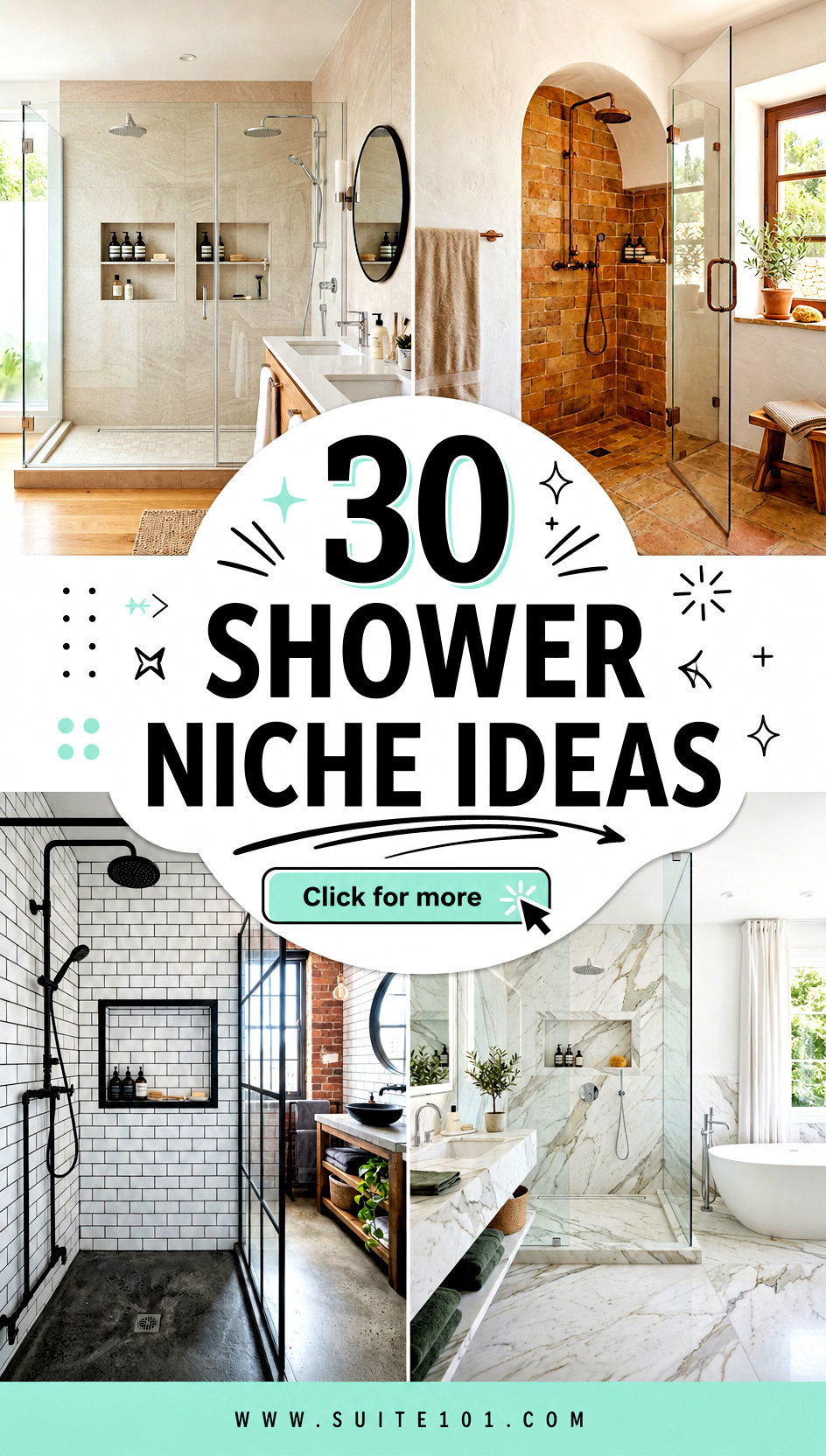 30 Shower Niche Ideas for Beautiful Organized Tiles - 30 Shower Niche Ideas for Beautiful, Organized Tiles