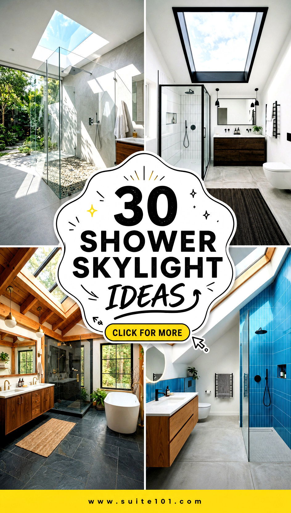 30 Shower Skylight Ideas for Bright Open Bathrooms - 30 Shower Skylight Ideas for Bright, Open Bathrooms