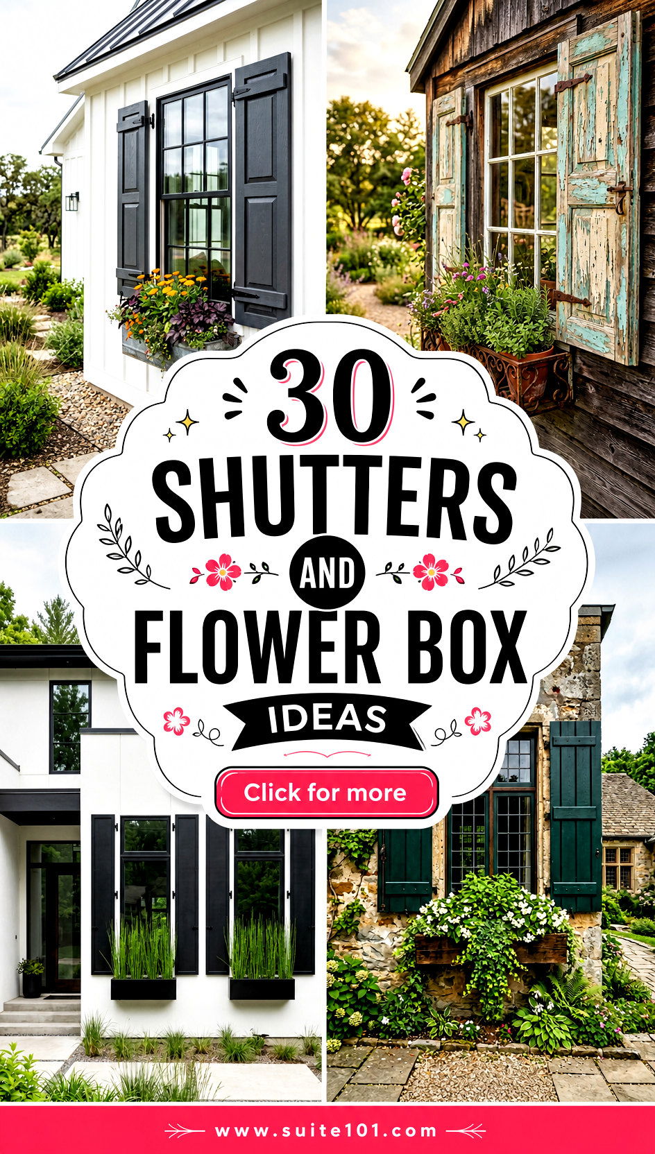 30 Shutters and Flower Box Ideas for Timeless Curb Appeal - 30 Shutters and Flower Box Ideas for Timeless Curb Appeal