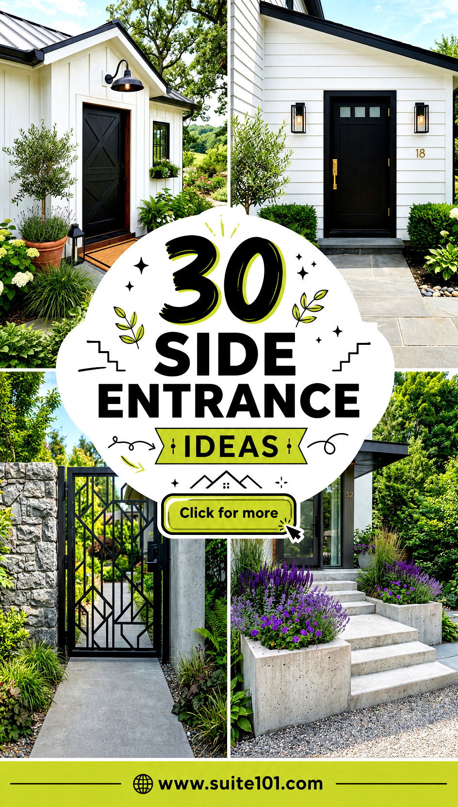 30 Side Entrance Ideas to Create a Gorgeous First Step - 30 Side Entrance Ideas to Create a Gorgeous First Step