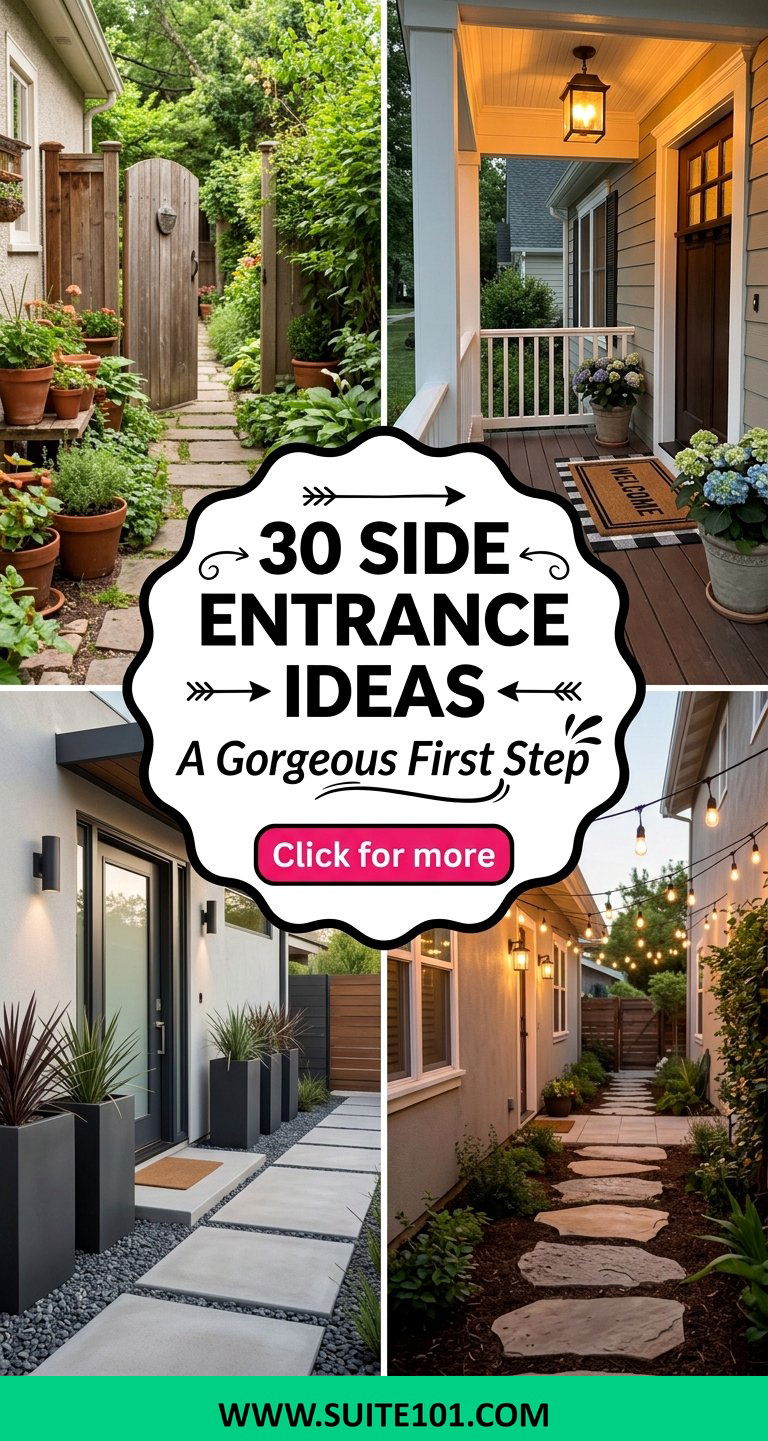 30 Side Entrance Ideas to Create a Gorgeous First Step - 30 Side Entrance Ideas to Create a Gorgeous First Step