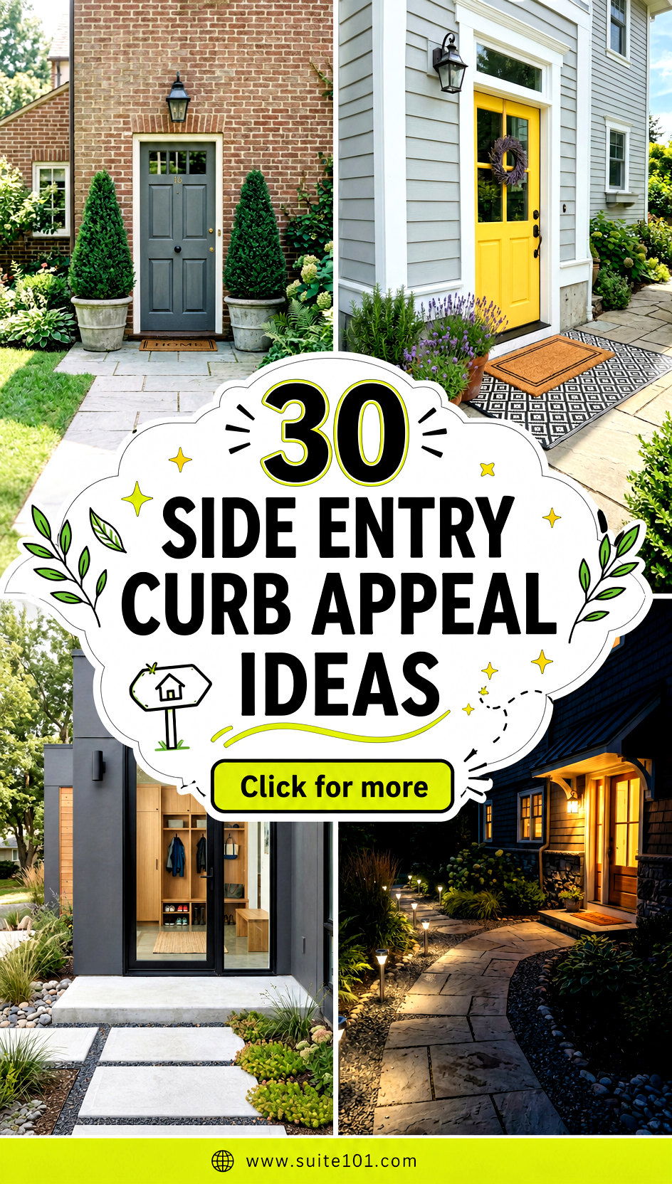 30 Side Entry Curb Appeal Ideas for a Fresh Welcoming Driveway - 30 Side Entry Curb Appeal Ideas for a Fresh, Welcoming Driveway