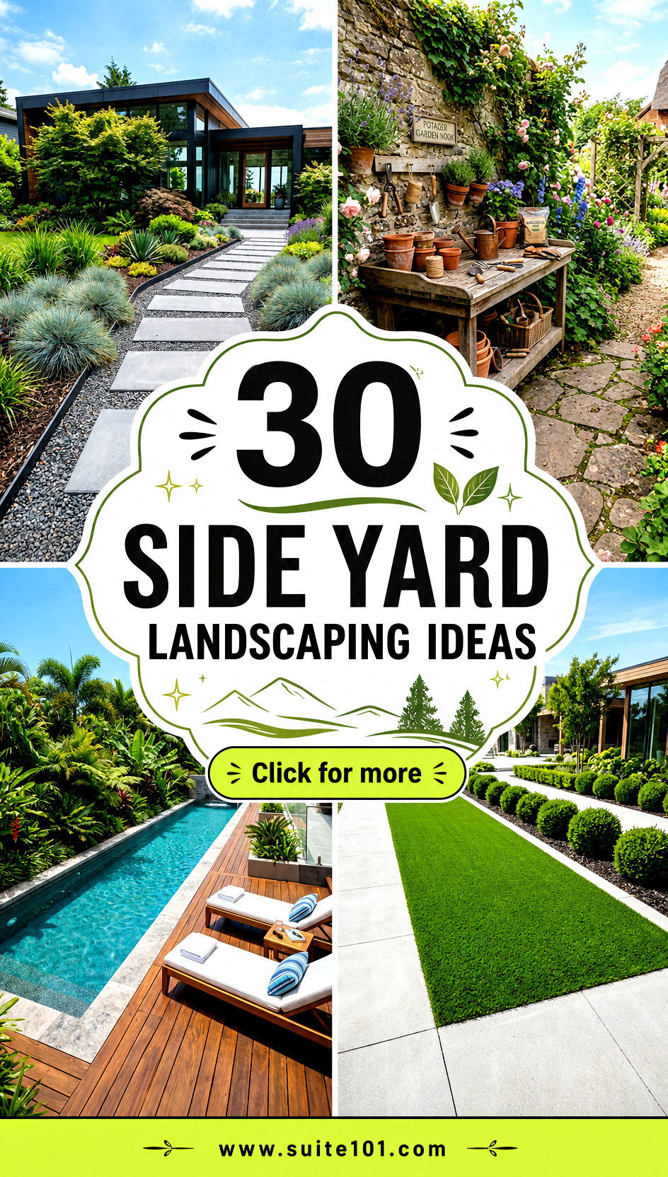 30 Side Yard Landscaping Ideas for a Cleaner Greener Look - 30 Side Yard Landscaping Ideas for a Cleaner, Greener Look