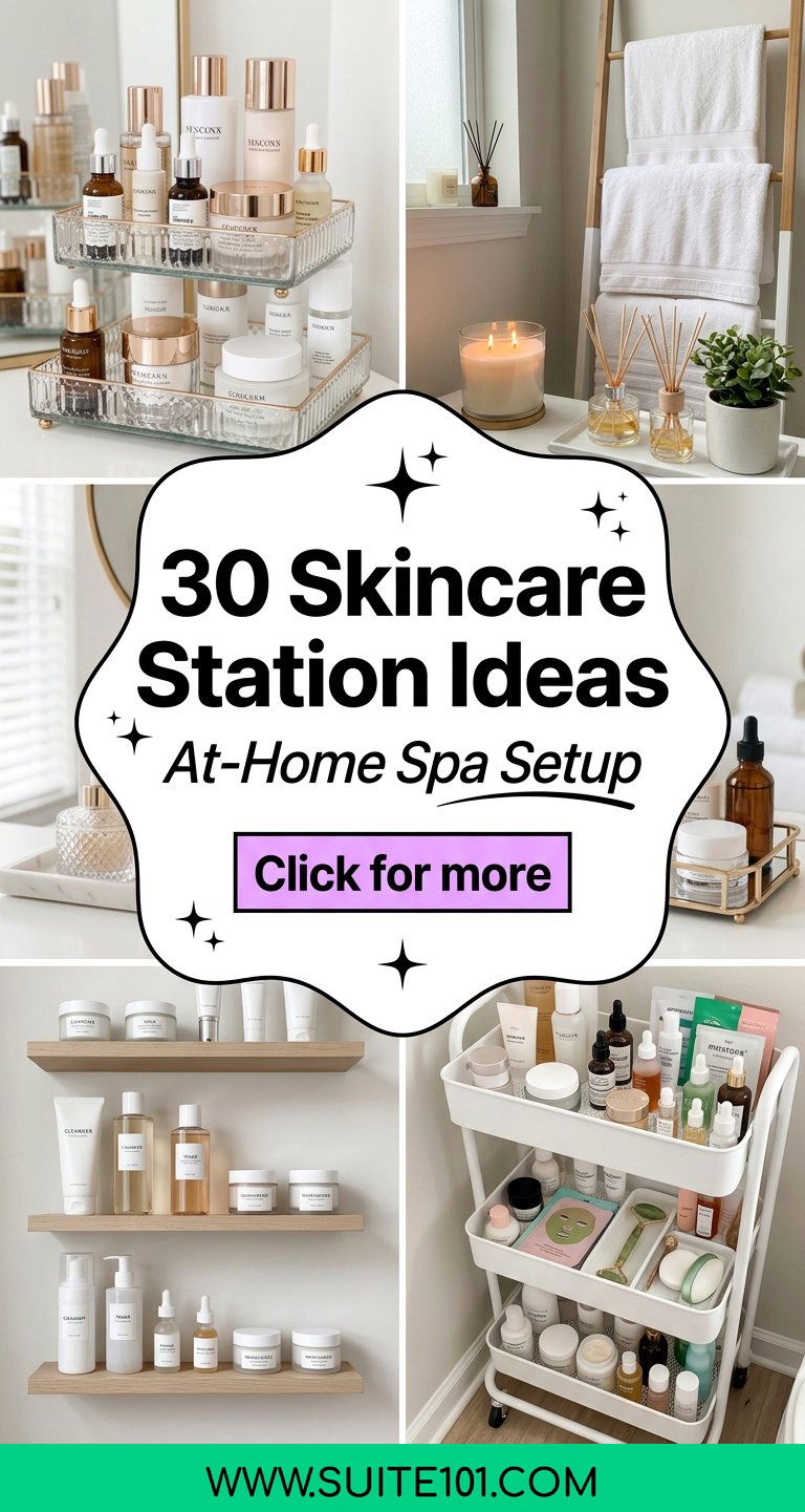 30 Skincare Station Ideas for a Beautiful At-Home Spa Setup - 30 Skincare Station Ideas for a Beautiful At-Home Spa Setup