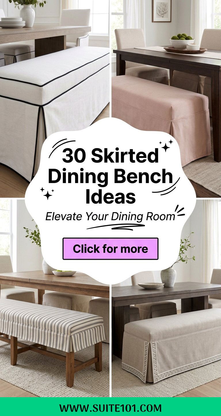 30 Skirted Dining Bench Ideas to Elevate Your Dining Room Style - 30 Skirted Dining Bench Ideas to Elevate Your Dining Room Style