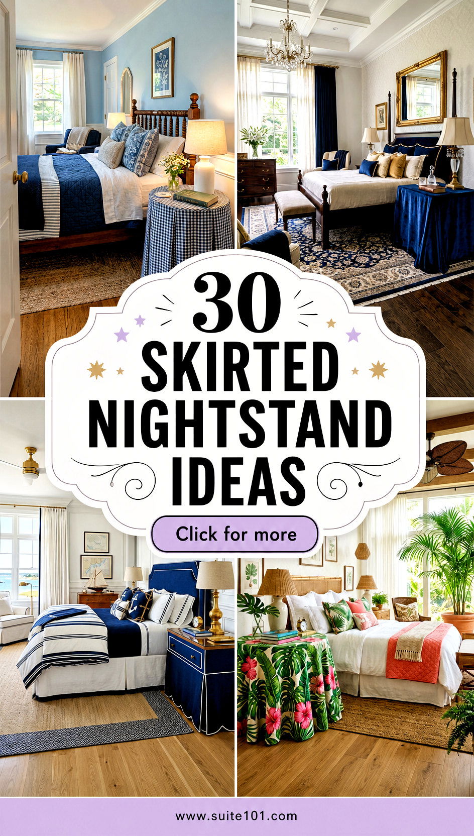 30 Skirted Nightstand Ideas That Add Soft Style to Any Bedroom - 30 Skirted Nightstand Ideas That Add Soft Style to Any Bedroom