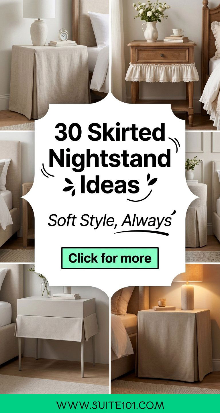 30 Skirted Nightstand Ideas That Add Soft Style to Any Bedroom - 30 Skirted Nightstand Ideas That Add Soft Style to Any Bedroom