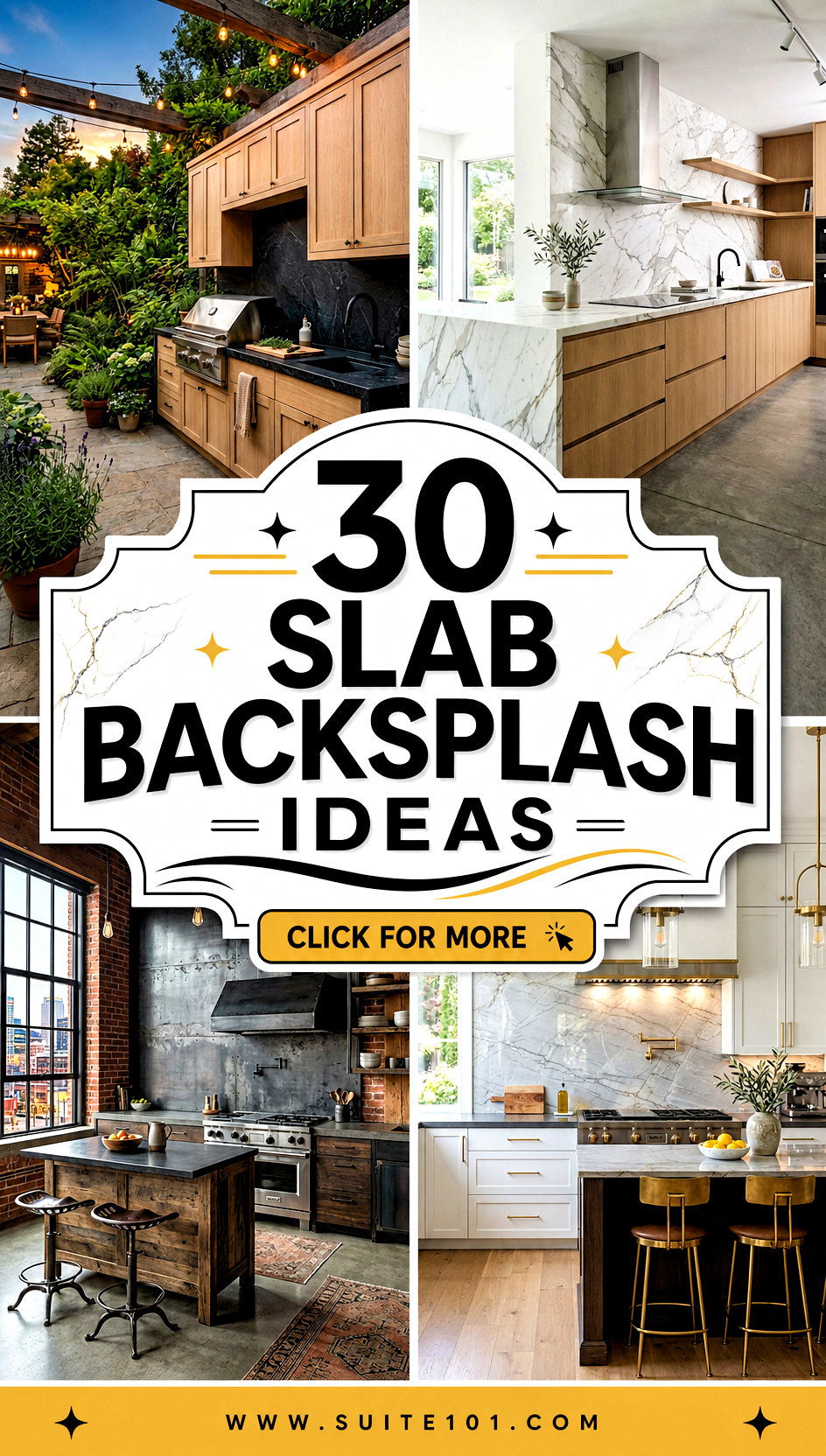 30 Slab Backsplash Ideas to Refresh Your Kitchen Instantly - 30 Slab Backsplash Ideas to Refresh Your Kitchen Instantly