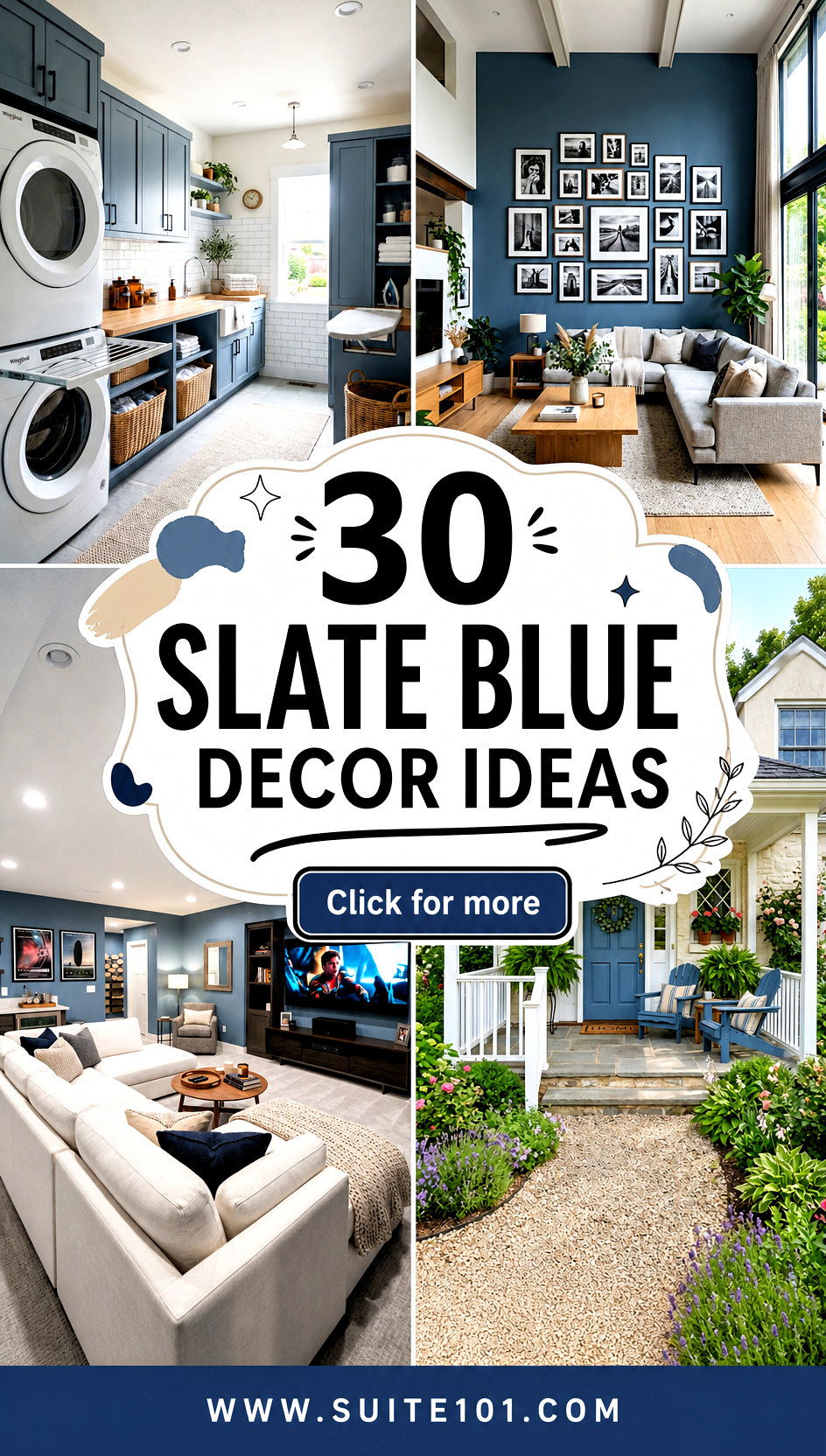 30 Slate Blue Decor Ideas for a Calm Modern Home Refresh - 30 Slate Blue Decor Ideas for a Calm, Modern Home Refresh