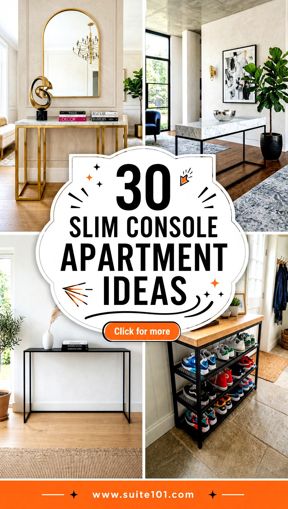 30 Slim Console Apartment Ideas for a Sleek Entryway Look - 30 Slim Console Apartment Ideas for a Sleek Entryway Look