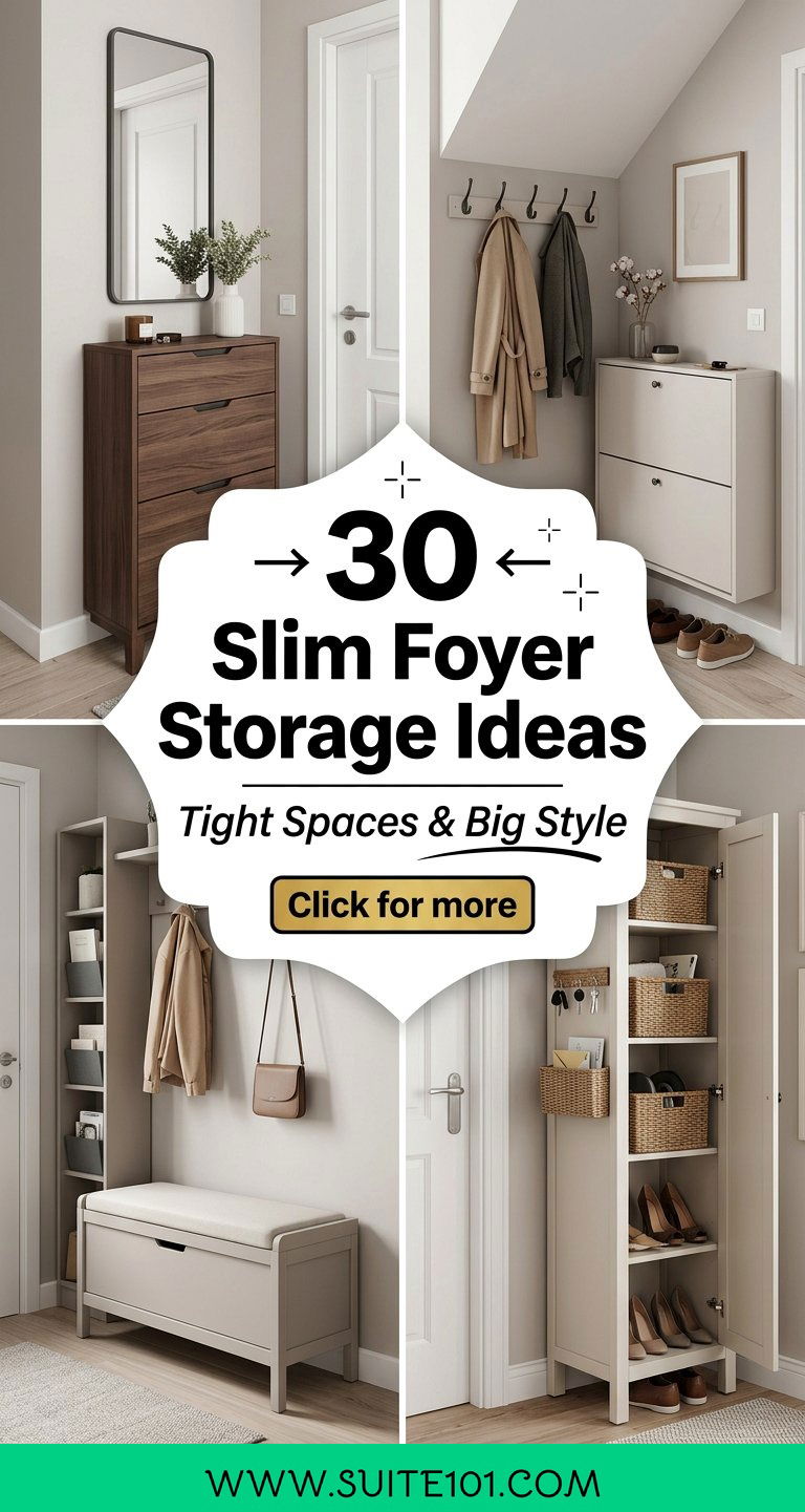 30 Slim Foyer Storage Ideas for Tight Spaces and Big Style - 30 Slim Foyer Storage Ideas for Tight Spaces and Big Style