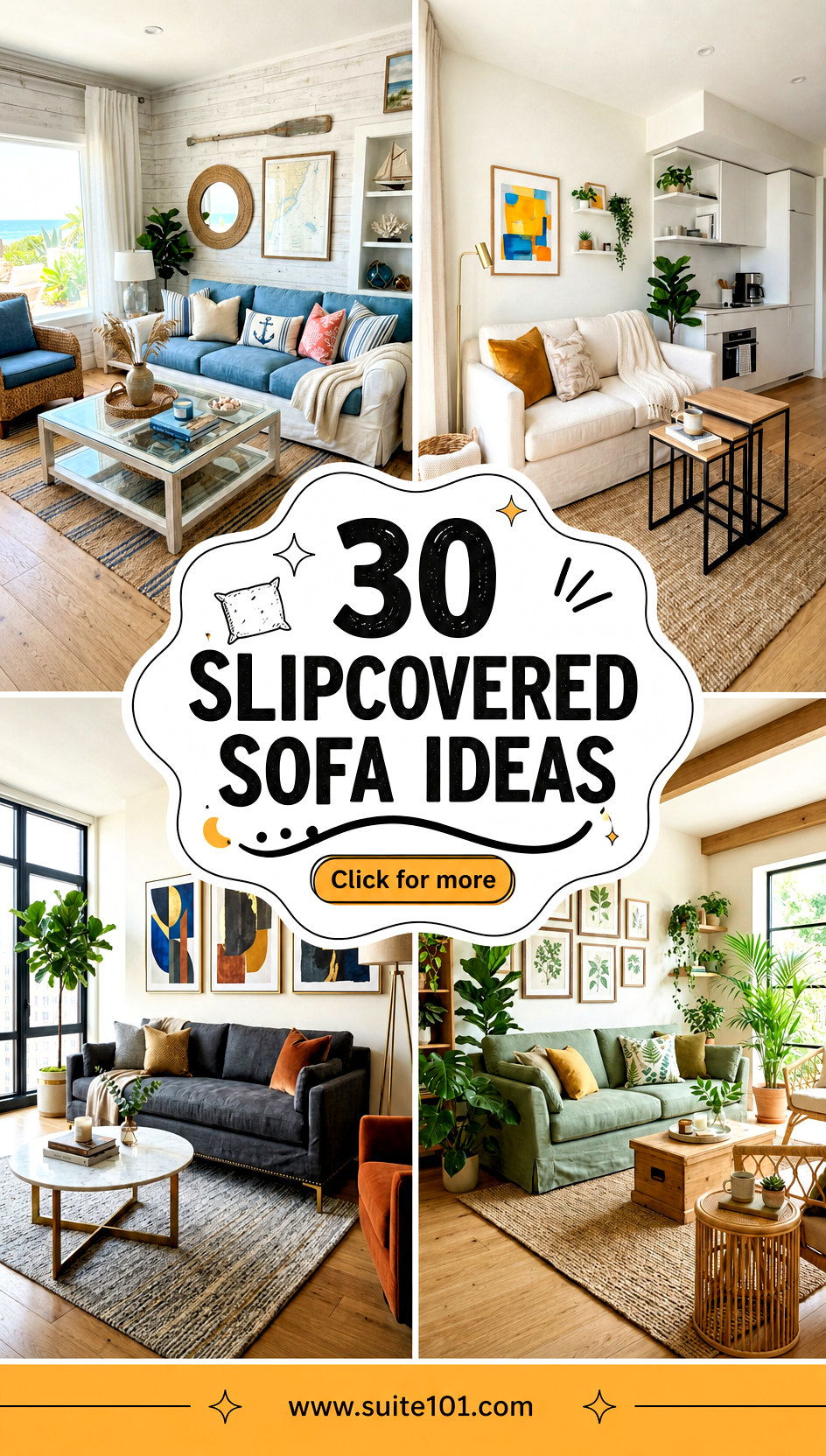 30 Slipcovered Sofa Ideas for Cozy Style-Boosting Living Rooms - 30 Slipcovered Sofa Ideas for Cozy, Style-Boosting Living Rooms
