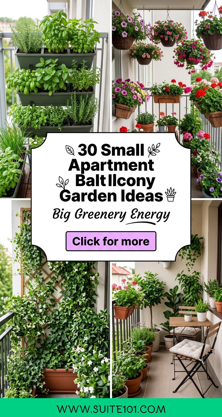 30 Small Apartment Balcony Garden Ideas for Big Greenery Energy - 30 Small Apartment Balcony Garden Ideas for Big Greenery Energy