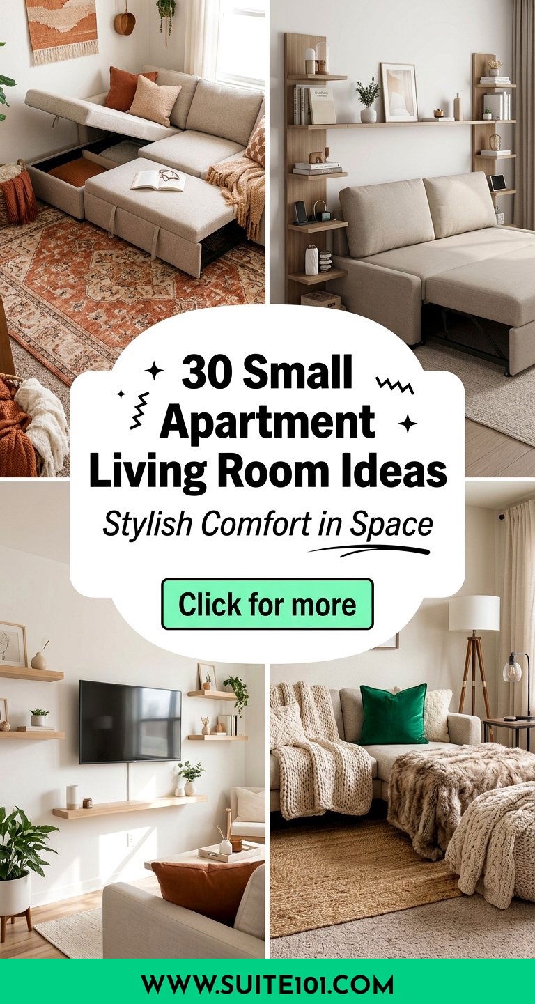 30 Small Apartment Living Room Ideas for Stylish Comfort in Space - 30 Small Apartment Living Room Ideas for Stylish Comfort in Space