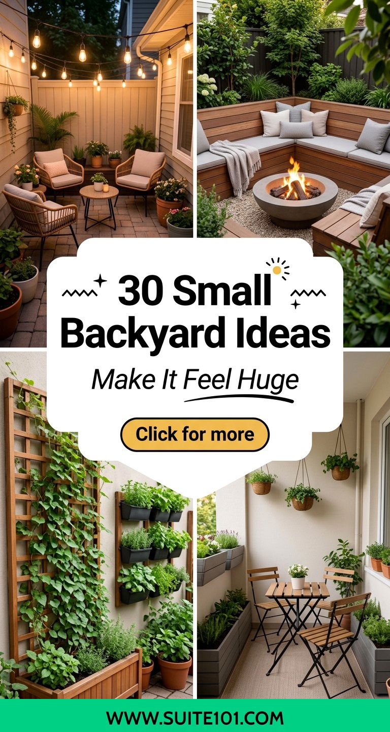 30 Small Backyard Ideas for a Backyard Makeover That Feels Huge - 30 Small Backyard Ideas for a Backyard Makeover That Feels Huge