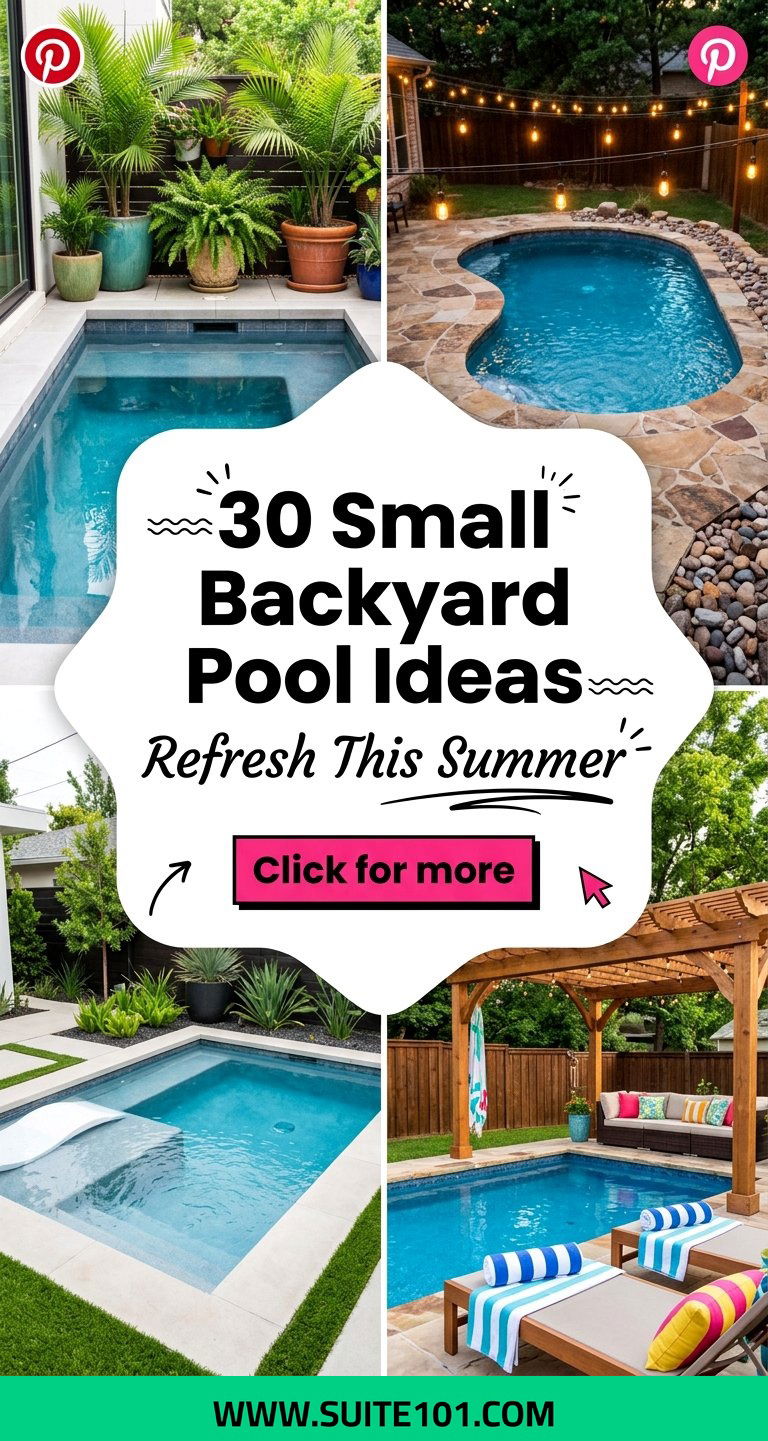 30 Small Backyard Pool Ideas for Refreshing Summer in Yards - 30 Small Backyard Pool Ideas for Refreshing Summer in Yards