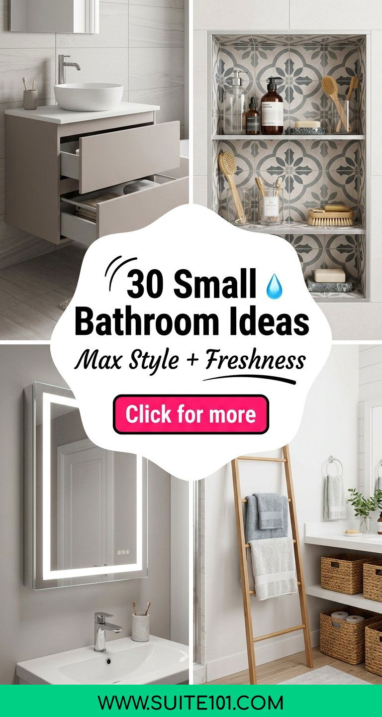 30 Small Bathroom Ideas for Maximum Style Storage and Freshness - 30 Small Bathroom Ideas for Maximum Style, Storage, and Freshness