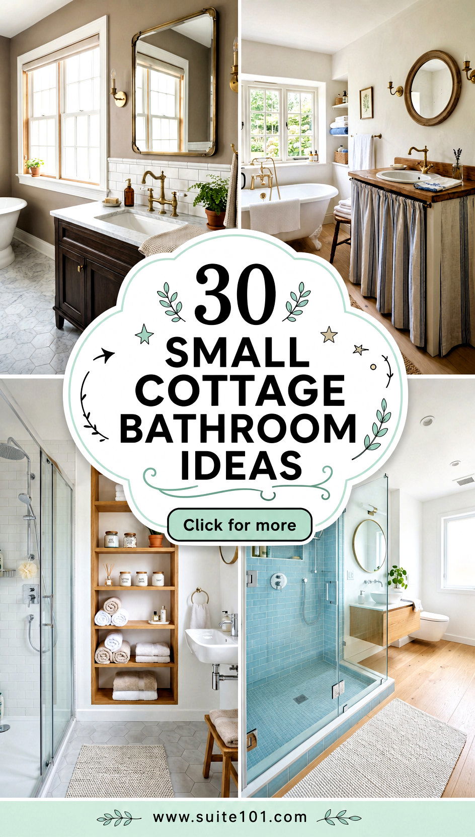 30 Small Cottage Bathroom Ideas That Feel Spa-Like Today - 30 Small Cottage Bathroom Ideas That Feel Spa-Like Today