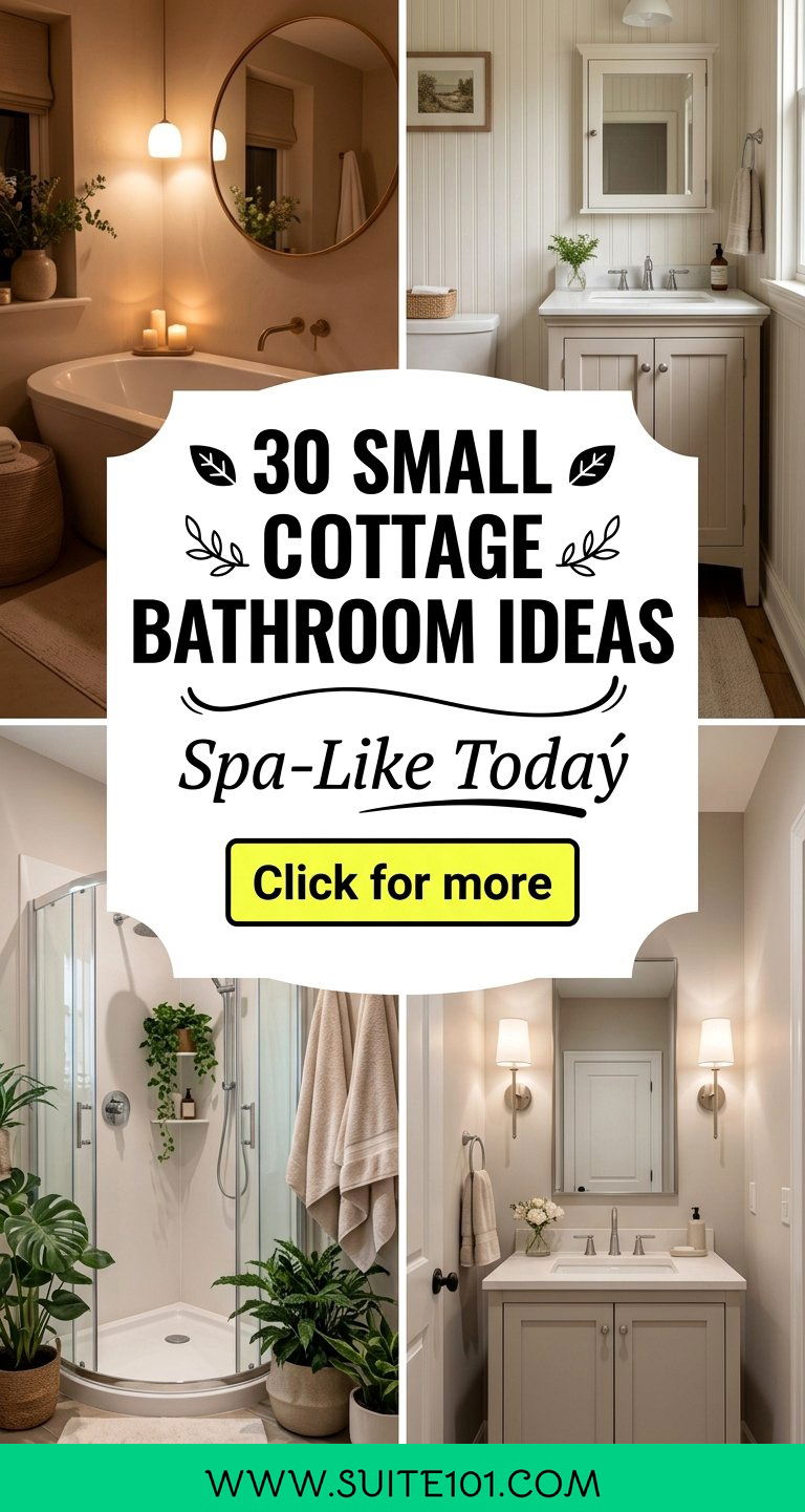 30 Small Cottage Bathroom Ideas That Feel Spa-Like Today - 30 Small Cottage Bathroom Ideas That Feel Spa-Like Today