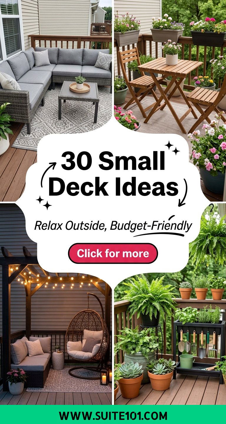 30 Small Deck Ideas for Stylish Outdoor Relaxation on Any Budget - 30 Small Deck Ideas for Stylish Outdoor Relaxation on Any Budget