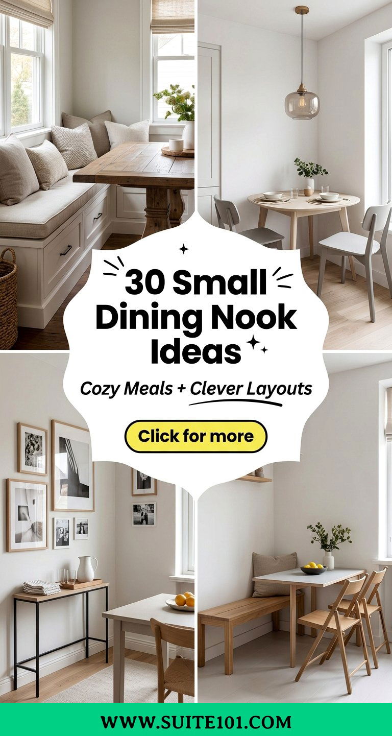 30 Small Dining Nook Ideas for Cozy Meals Clever Layouts Style - 30 Small Dining Nook Ideas for Cozy Meals, Clever Layouts, Style