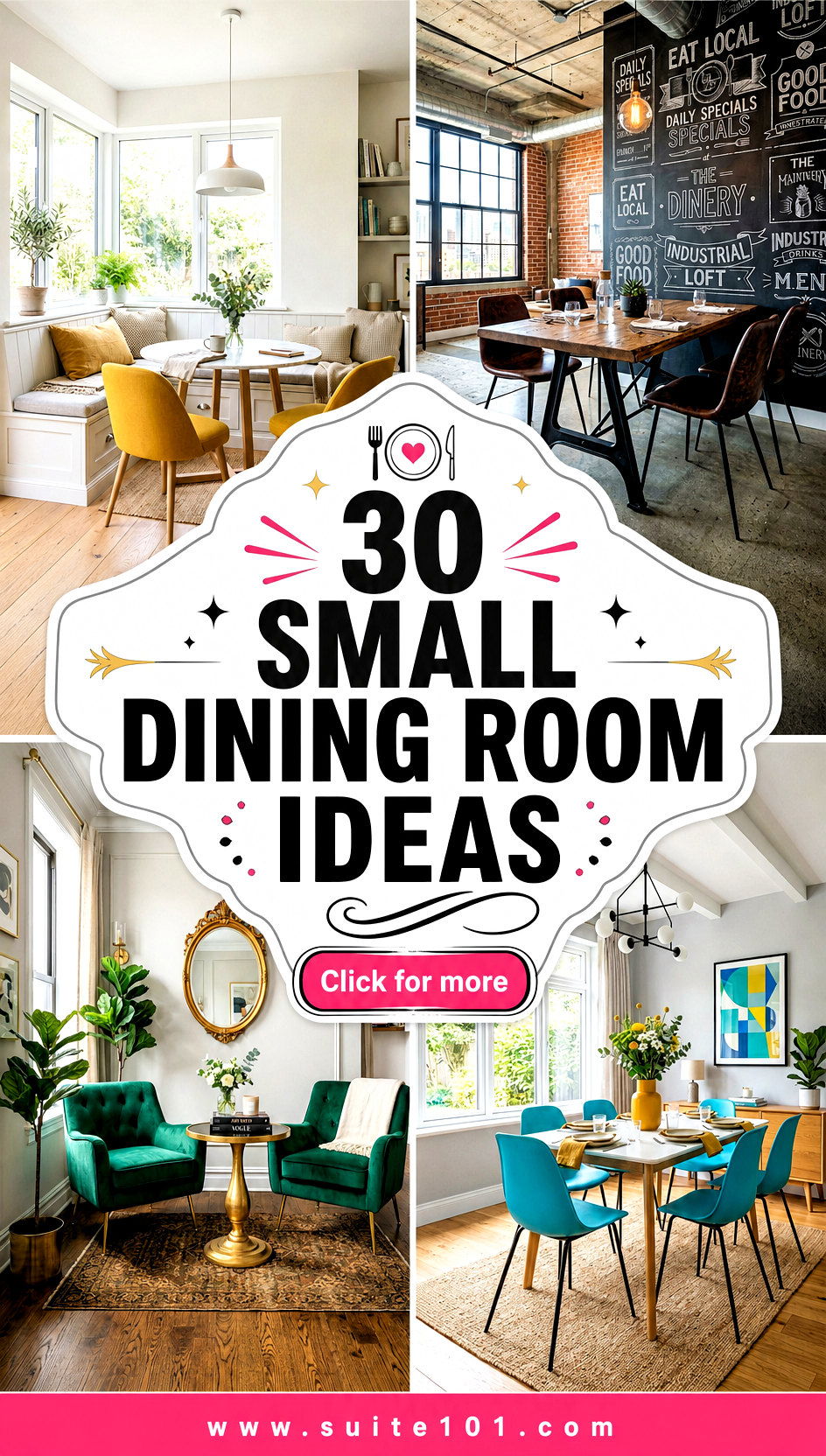 30 Small Dining Room Ideas That Make Every Meal Feel Bigger - 30 Small Dining Room Ideas That Make Every Meal Feel Bigger
