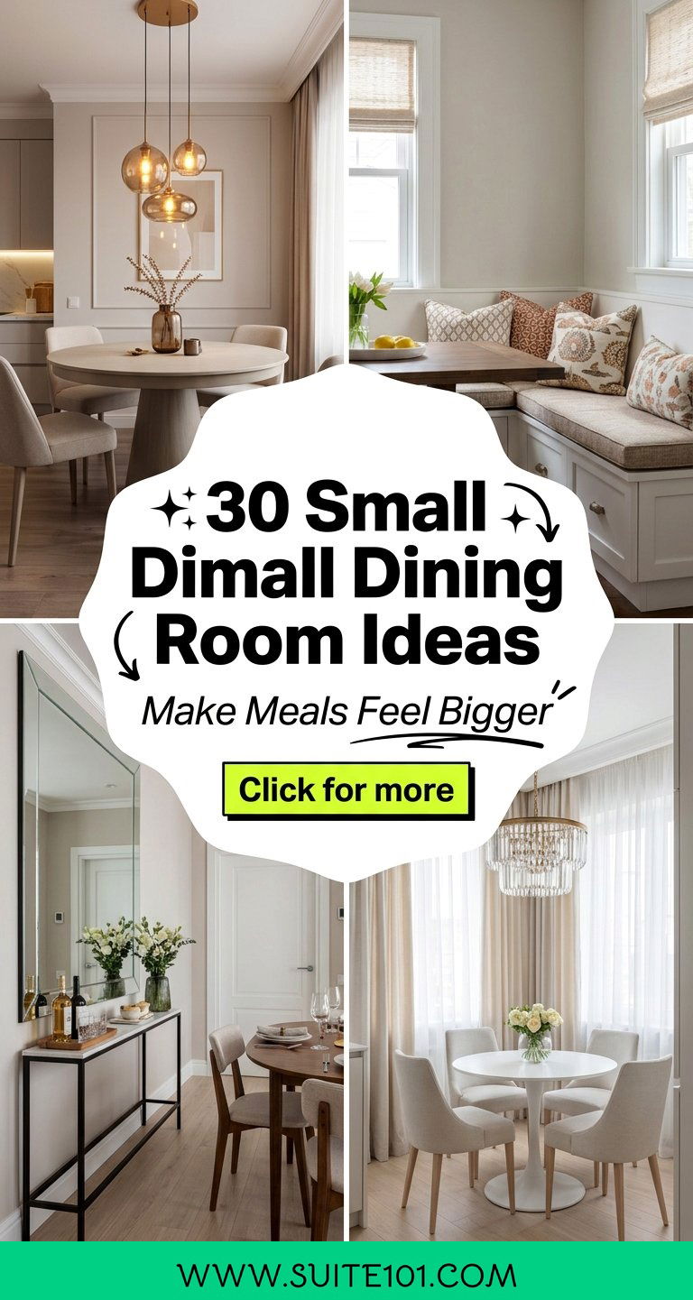30 Small Dining Room Ideas That Make Every Meal Feel Bigger - 30 Small Dining Room Ideas That Make Every Meal Feel Bigger