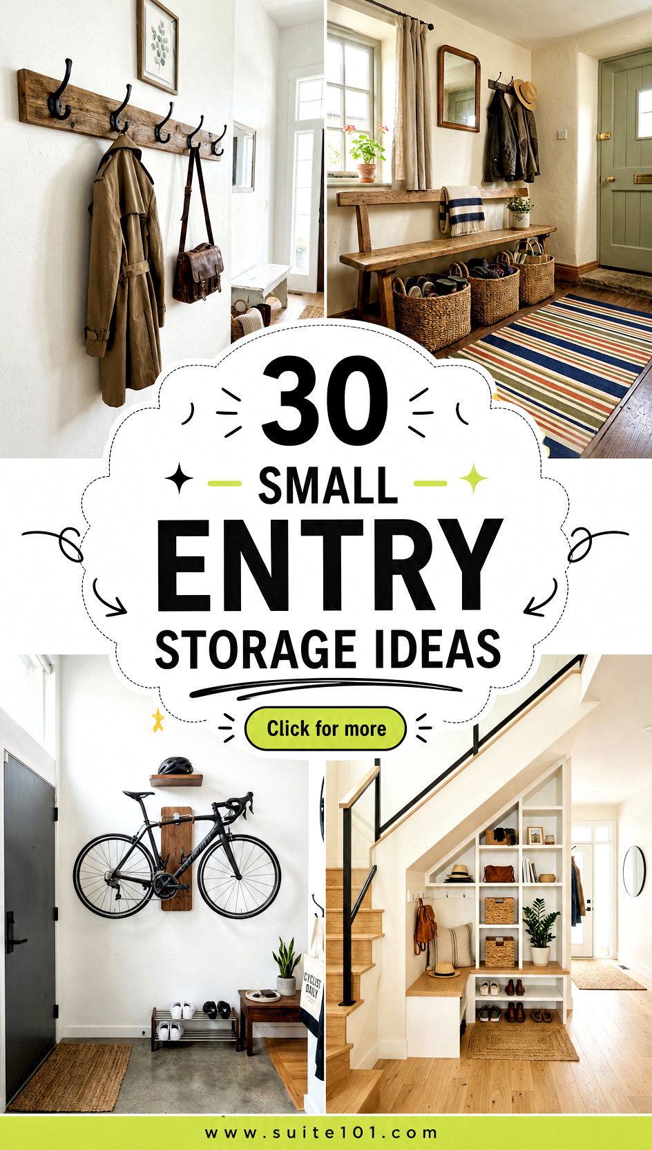 30 Small Entry Storage Ideas to Tame Clutter and Stay Organized - 30 Small Entry Storage Ideas to Tame Clutter and Stay Organized