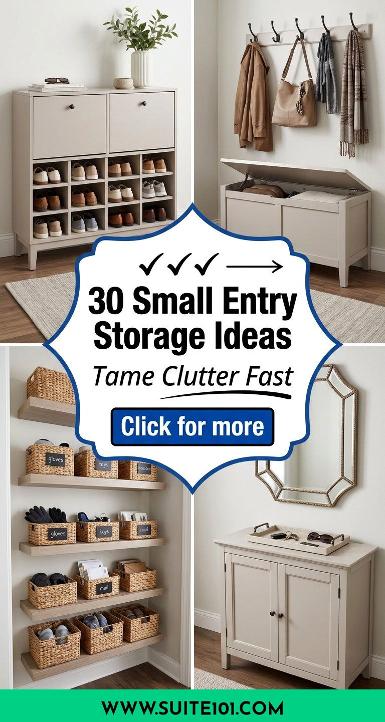 30 Small Entry Storage Ideas to Tame Clutter and Stay Organized - 30 Small Entry Storage Ideas to Tame Clutter and Stay Organized