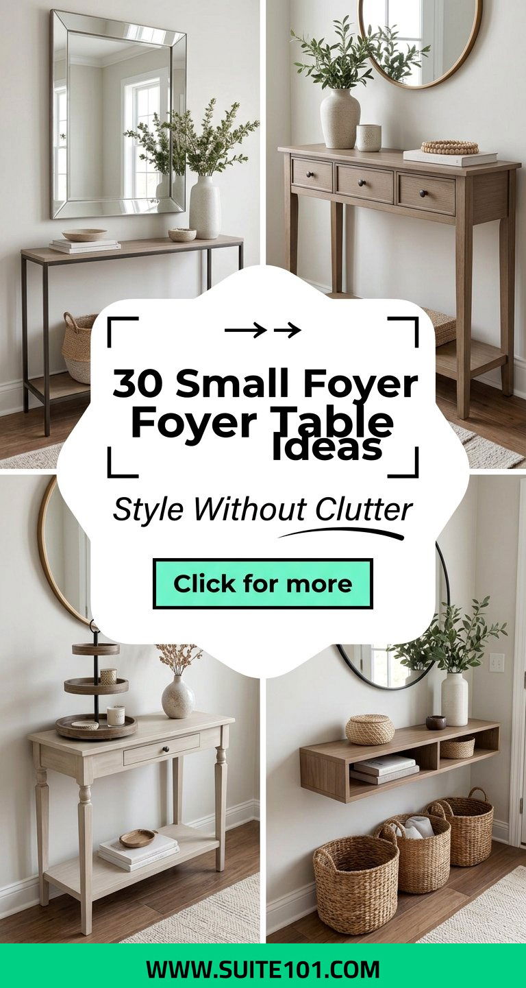 30 Small Foyer Table Ideas to Style Your Entryway Without Clutter - 30 Small Foyer Table Ideas to Style Your Entryway Without Clutter