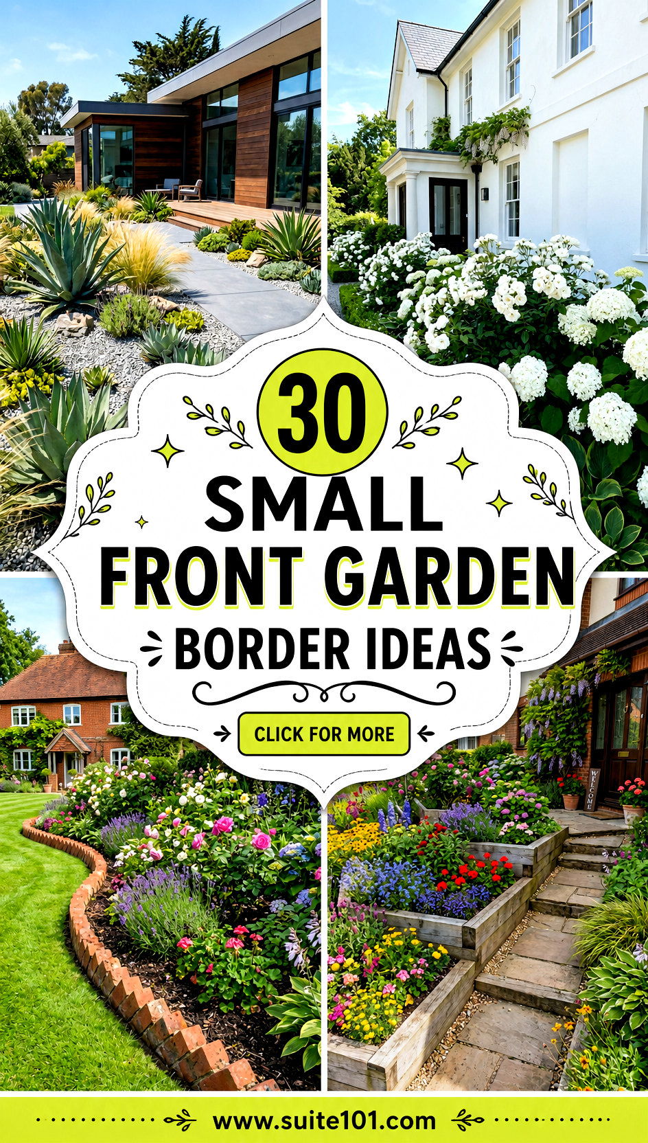 30 Small Front Garden Border Ideas for a Polished Curbside Glow - 30 Small Front Garden Border Ideas for a Polished, Curbside Glow