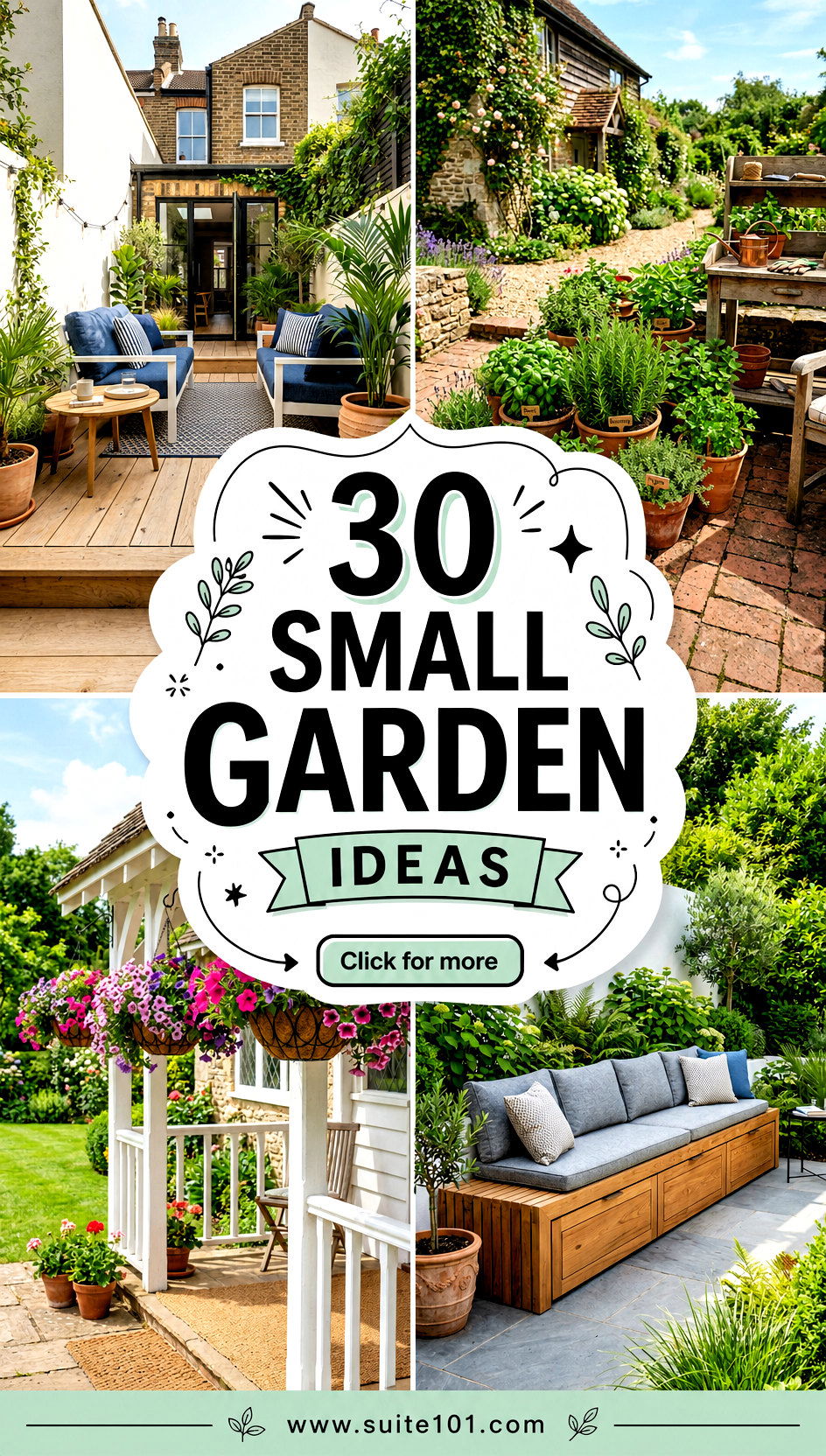 30 Small Garden Ideas for Lush Results in the Tightest Spaces - 30 Small Garden Ideas for Lush Results in the Tightest Spaces