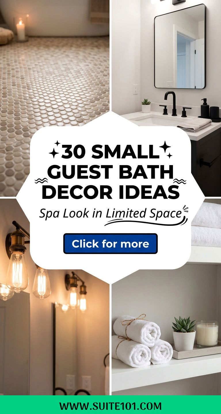 30 Small Guest Bath Decor Ideas for a Spa Look in Limited Space - 30 Small Guest Bath Decor Ideas for a Spa Look in Limited Space