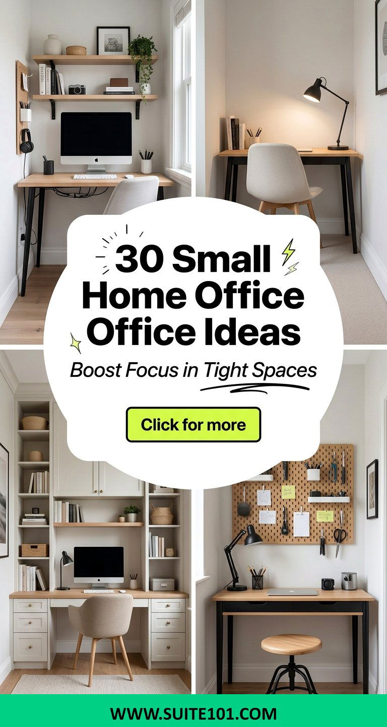 30 Small Home Office Ideas to Boost Focus in Tight Spaces - 30 Small Home Office Ideas to Boost Focus in Tight Spaces