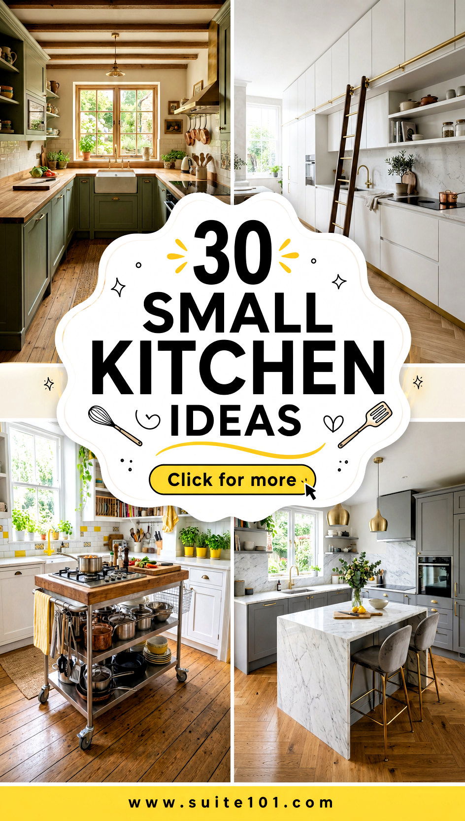 30 Small Kitchen Ideas That Make Cooking Feel Bigger and Better - 30 Small Kitchen Ideas That Make Cooking Feel Bigger and Better