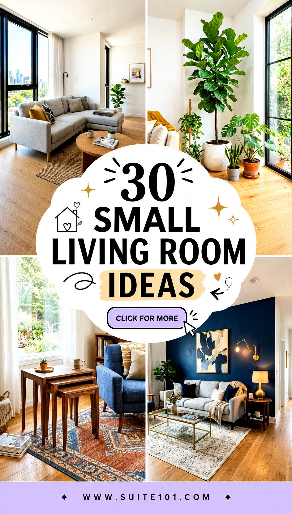 30 Small Living Room Ideas to Make Your Space Feel Bigger - 30 Small Living Room Ideas to Make Your Space Feel Bigger