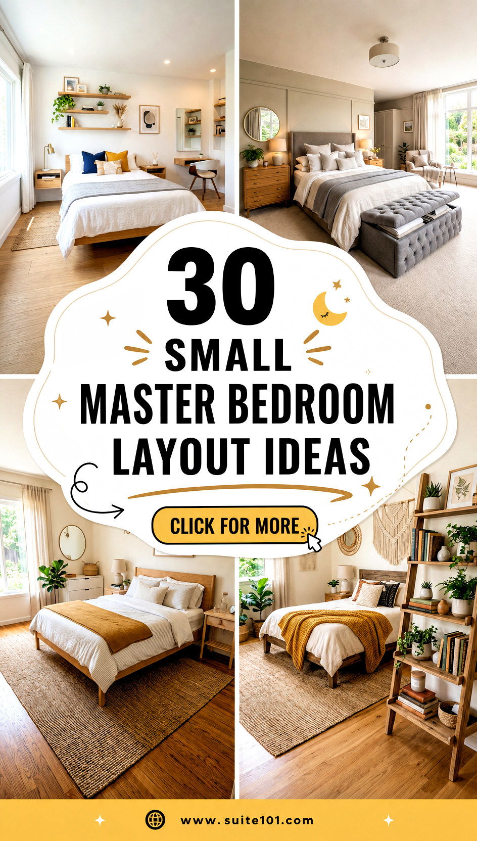 30 Small Master Bedroom Layout Ideas for a Calm Cozy Retreat - 30 Small Master Bedroom Layout Ideas for a Calm, Cozy Retreat
