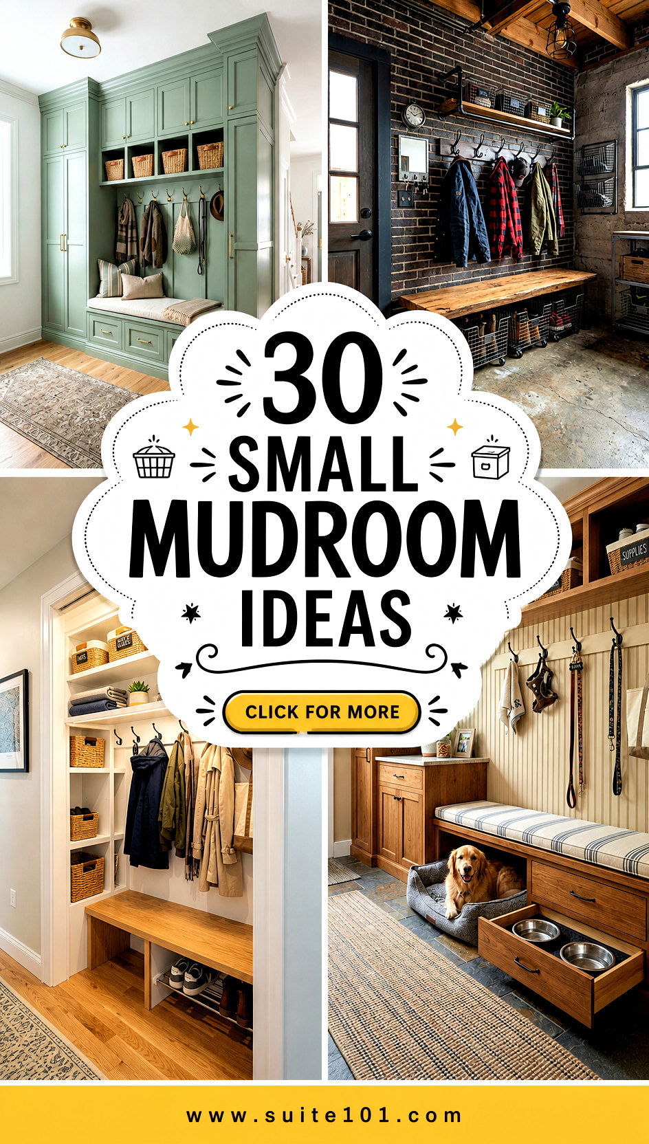 30 Small Mudroom Ideas to Stay Organized in Every Entryway - 30 Small Mudroom Ideas to Stay Organized in Every Entryway