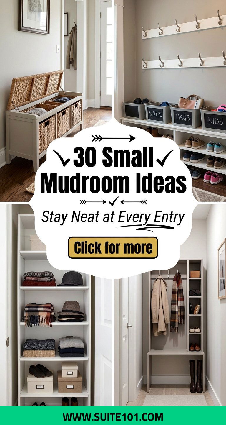 30 Small Mudroom Ideas to Stay Organized in Every Entryway - 30 Small Mudroom Ideas to Stay Organized in Every Entryway