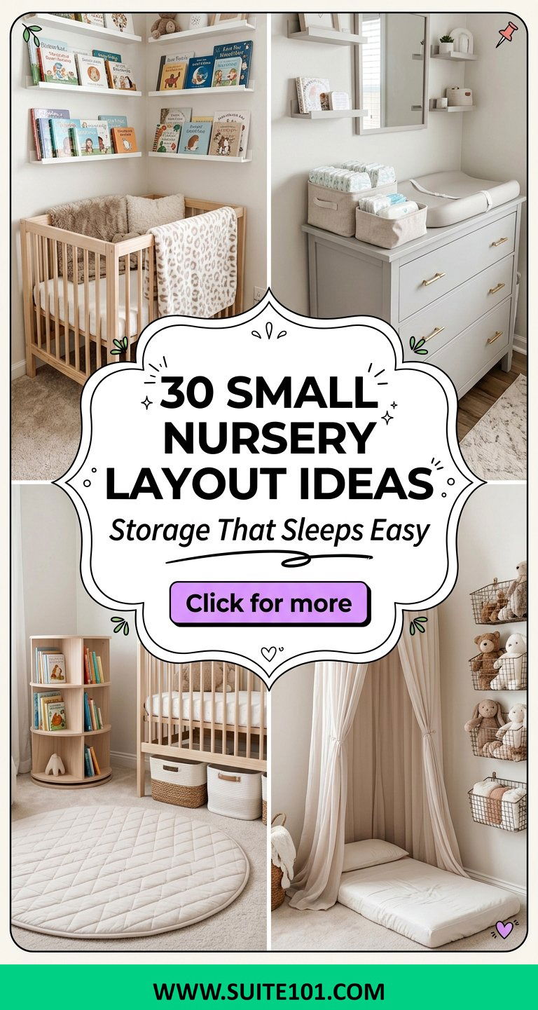 30 Small Nursery Layout Ideas for Smarter Storage and Sleep - 30 Small Nursery Layout Ideas for Smarter Storage and Sleep