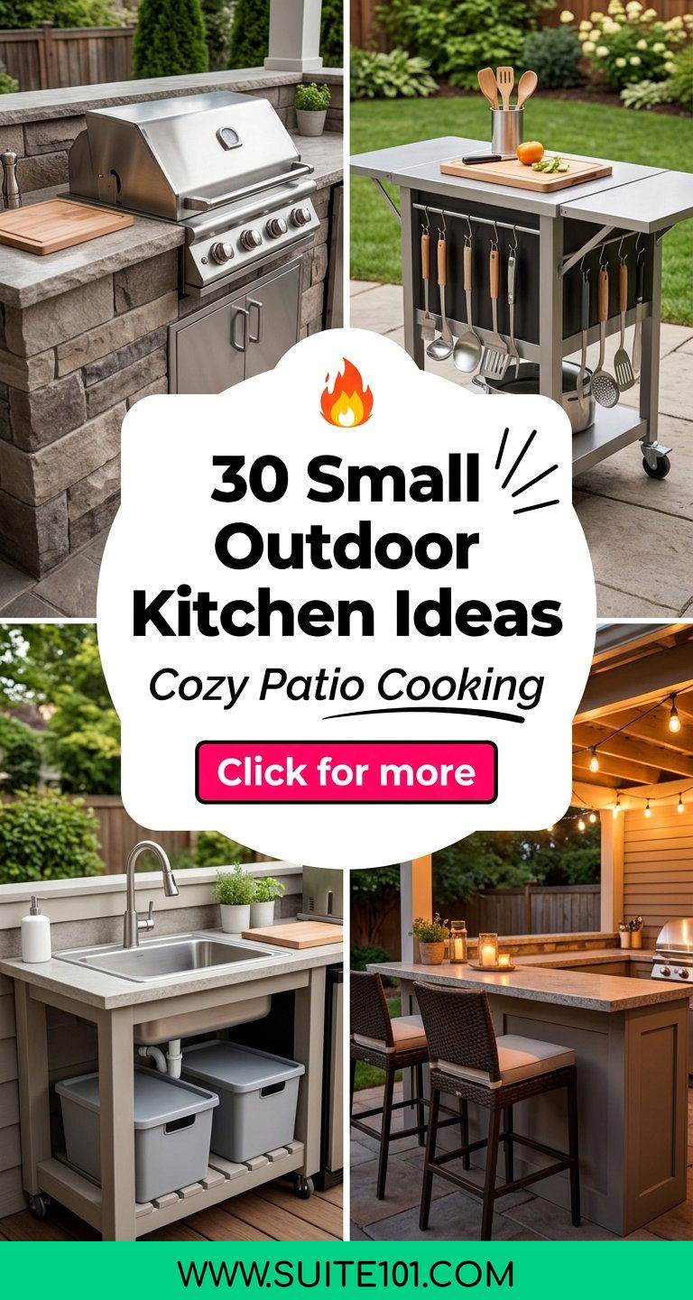 30 Small Outdoor Kitchen Ideas for Cozy Patio Cooking Today - 30 Small Outdoor Kitchen Ideas for Cozy Patio Cooking Today
