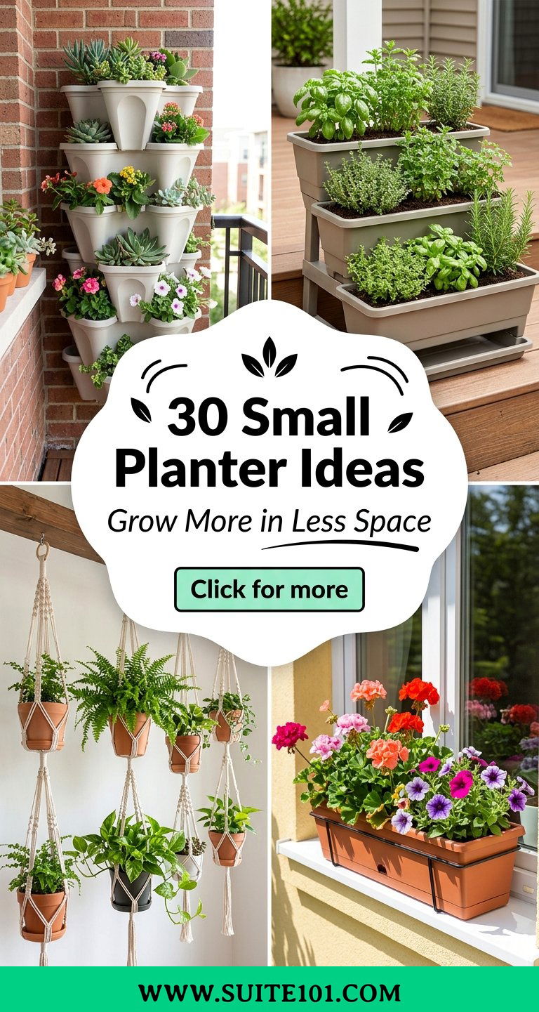 30 Small Planter Ideas to Grow More Plants in Less Space - 30 Small Planter Ideas to Grow More Plants in Less Space