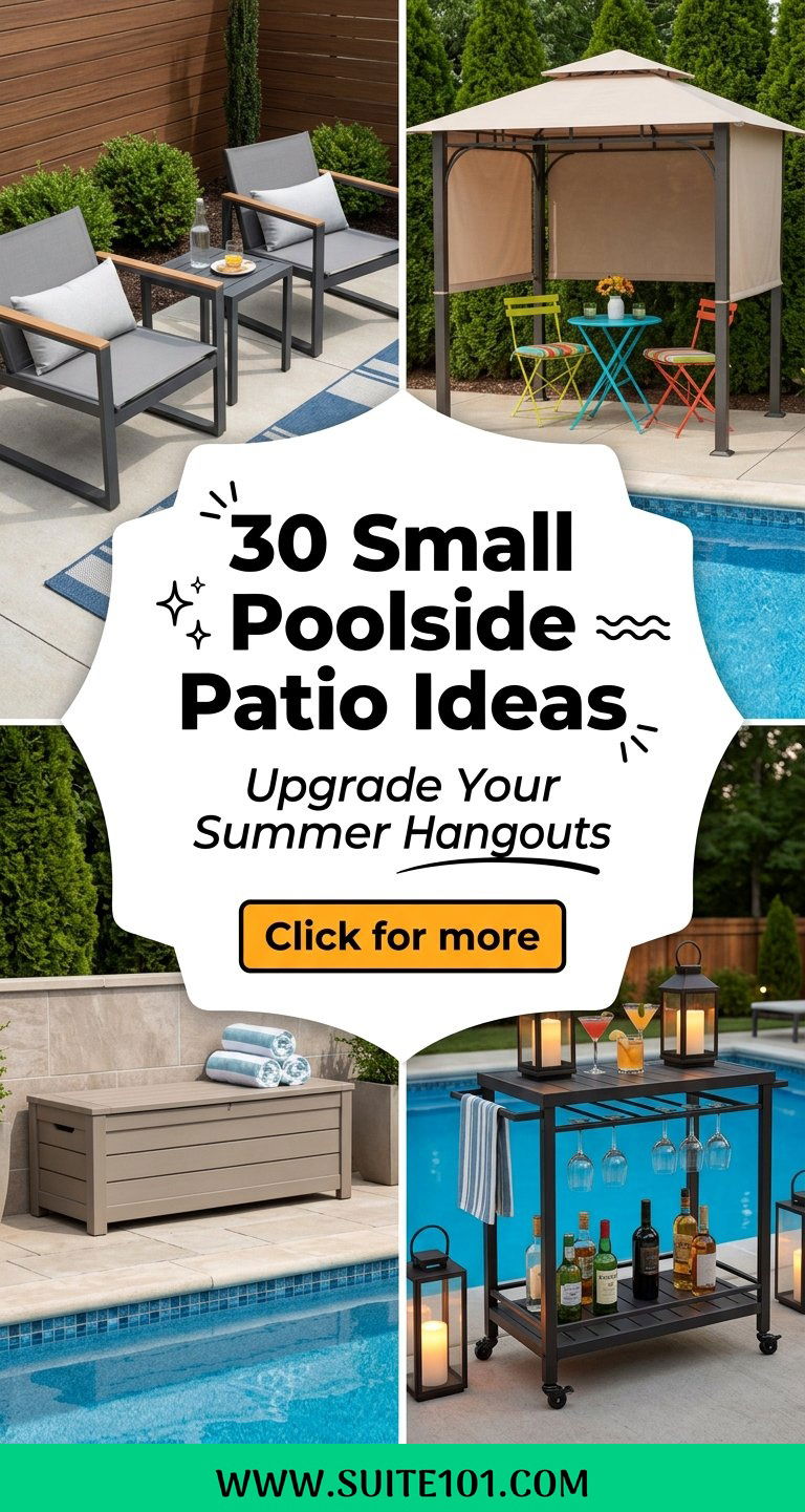 30 Small Poolside Patio Ideas to Upgrade Your Summer Hangouts - 30 Small Poolside Patio Ideas to Upgrade Your Summer Hangouts