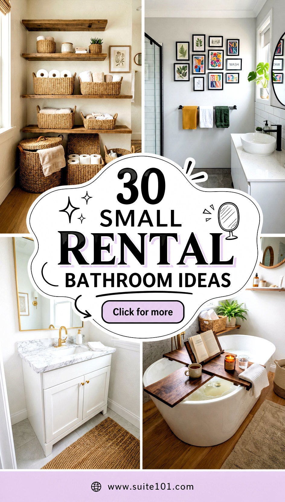 30 Small Rental Bathroom Ideas That Look Big-Without Changes - 30 Small Rental Bathroom Ideas That Look Big-Without Changes
