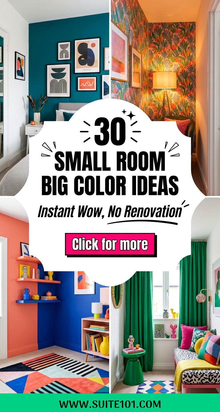 30 Small Room Big Color Ideas for Instant Wow No Renovation - 30 Small Room Big Color Ideas for Instant Wow, No Renovation
