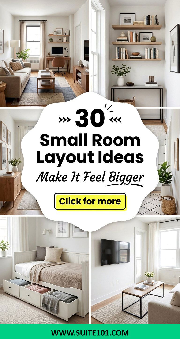 30 Small Room Layout Ideas to Make Any Space Feel Bigger - 30 Small Room Layout Ideas to Make Any Space Feel Bigger